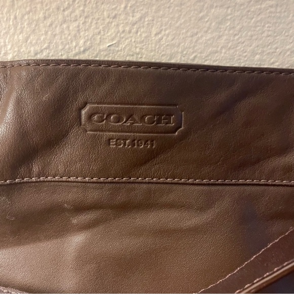 Classic Coach Brown Leather Satchel Purse - Picture 2 of 4